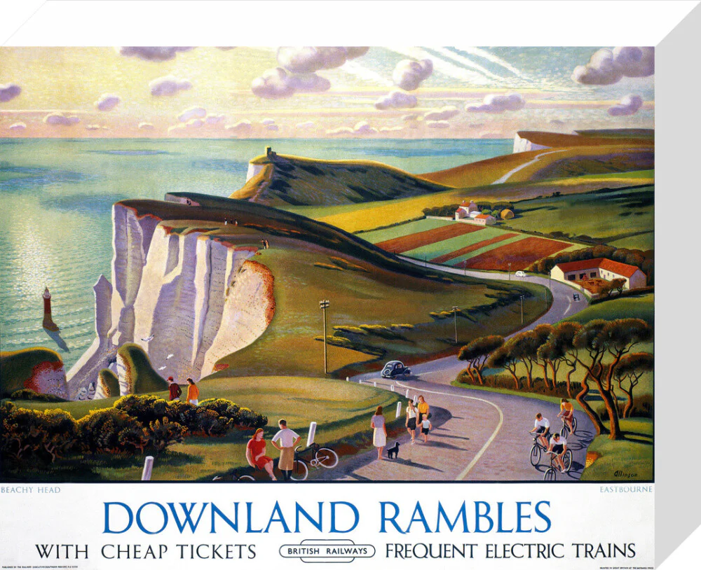 'Downland Rambles', BR poster, 1950s. - Image 64