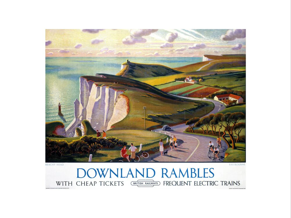 'Downland Rambles', BR poster, 1950s. - Image 7