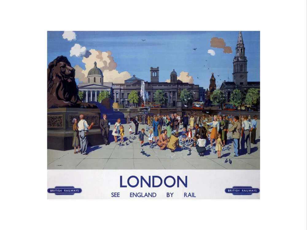 'London', BR poster, 1950s. - Image 40