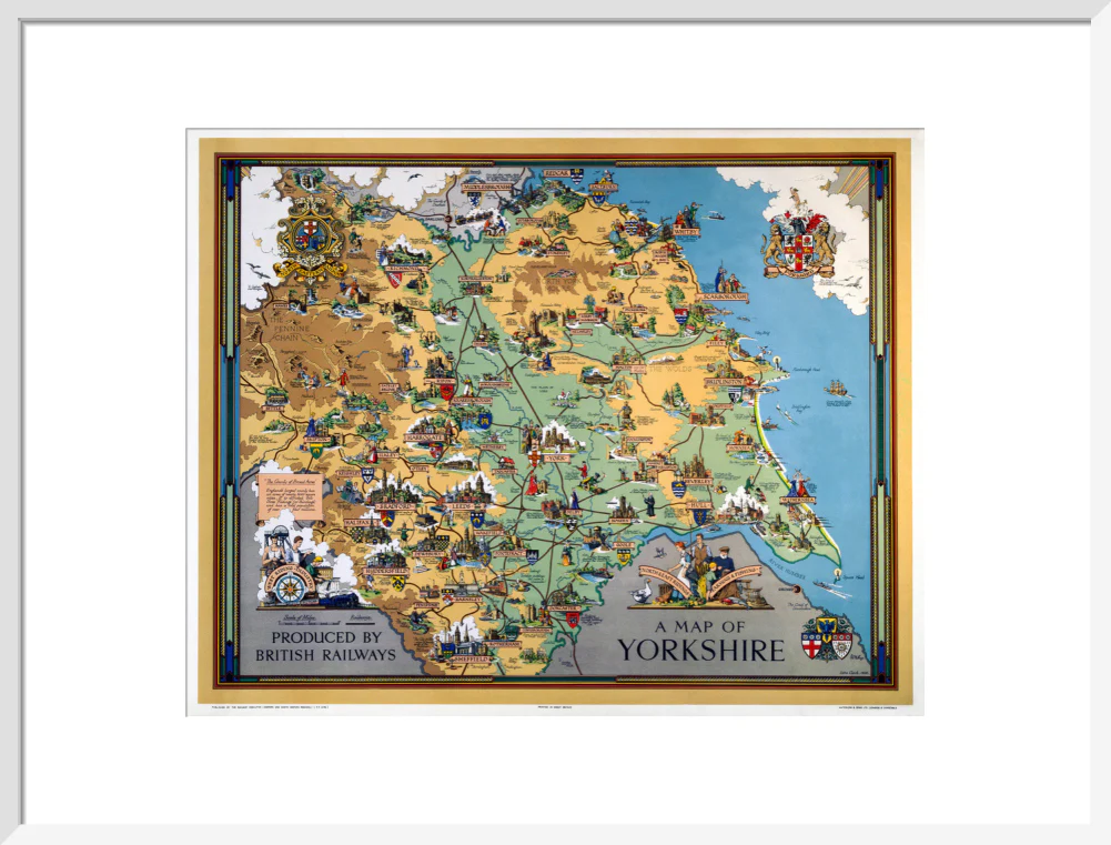 'A Map of Yorkshire', BR poster, 1949. - Image 52