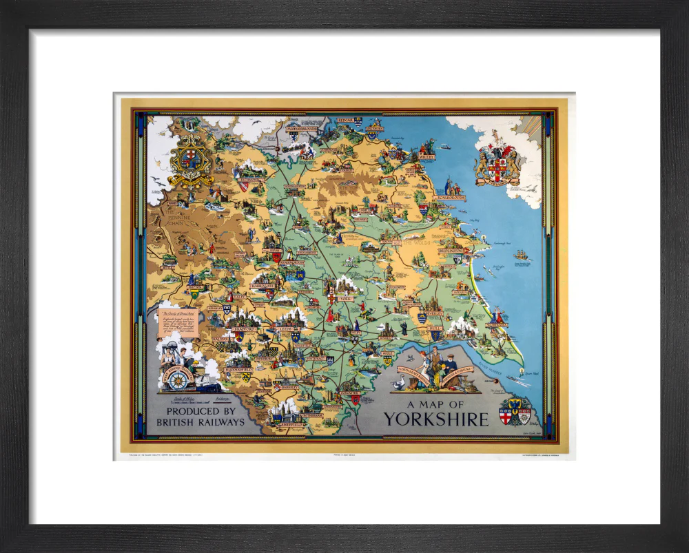'A Map of Yorkshire', BR poster, 1949. - Image 69