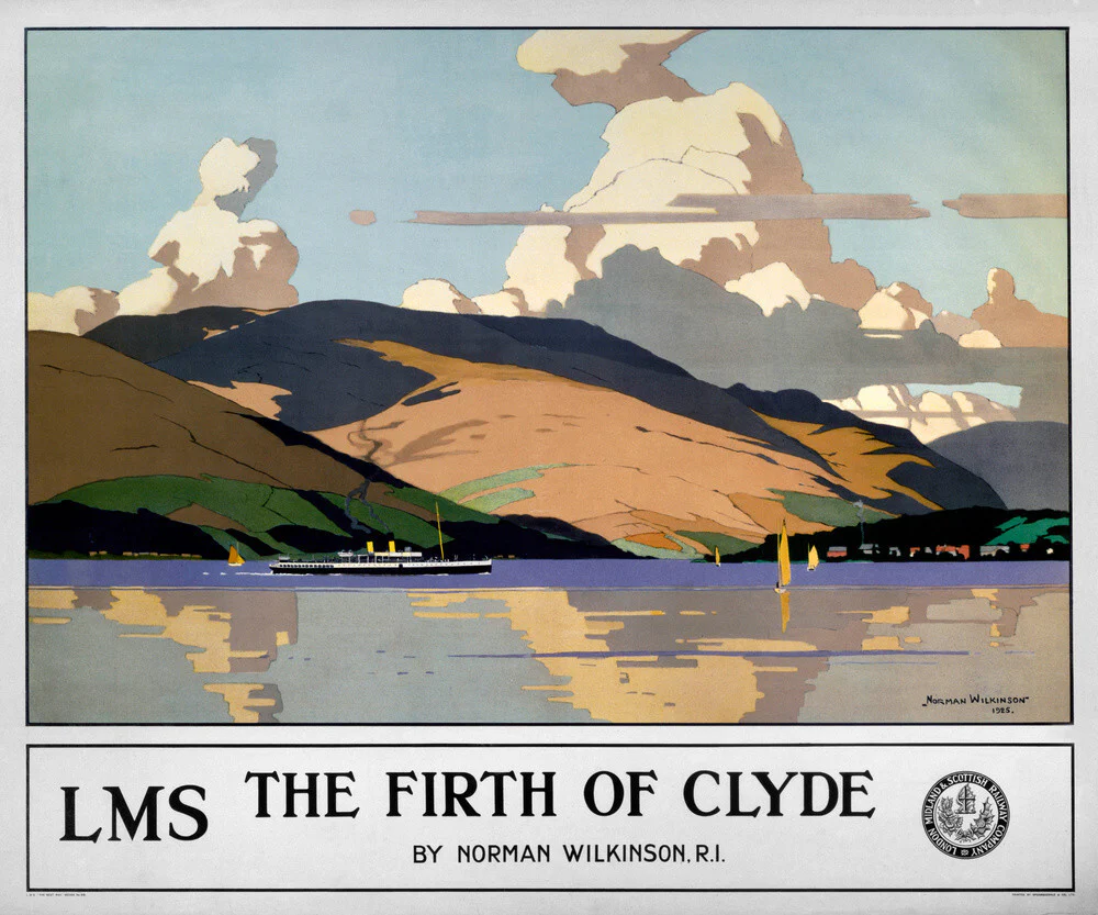 'The Firth of Clyde', LMS poster, 1925.