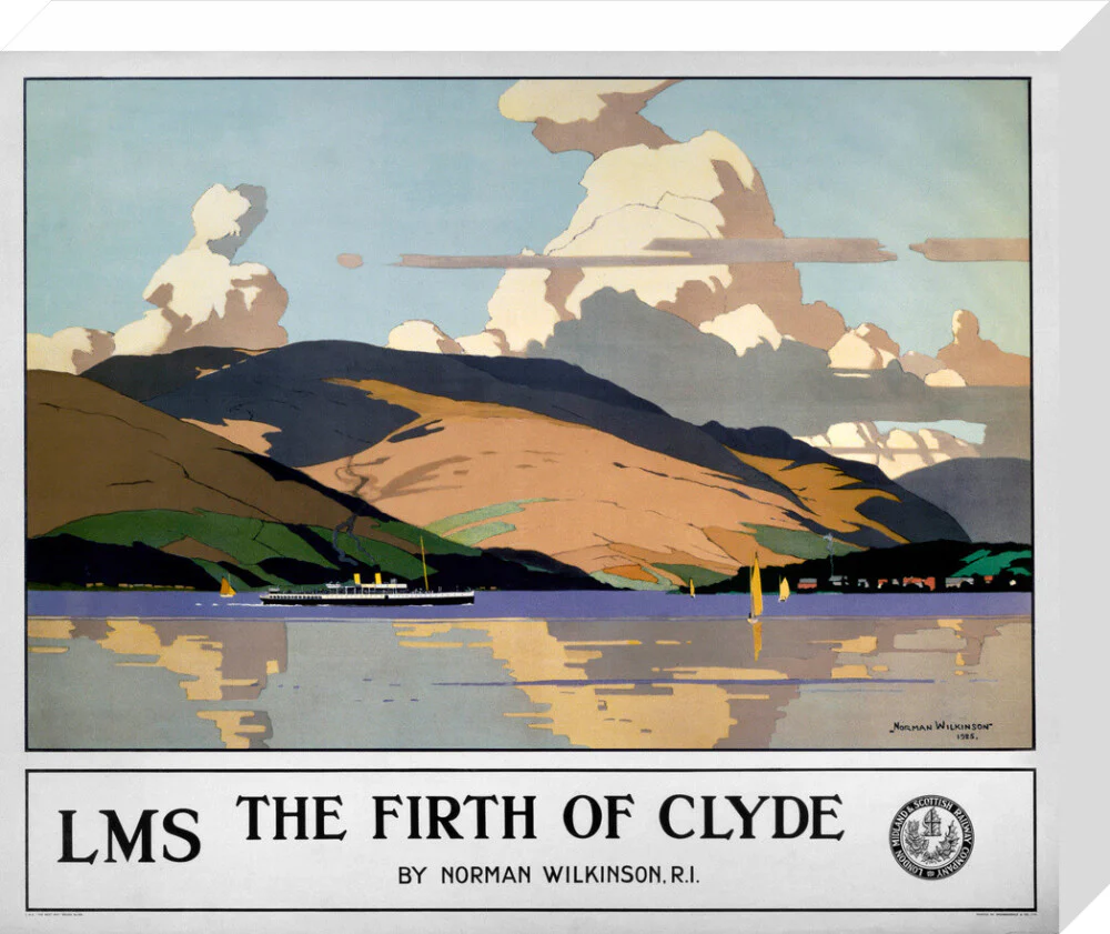 'The Firth of Clyde', LMS poster, 1925. - Image 32