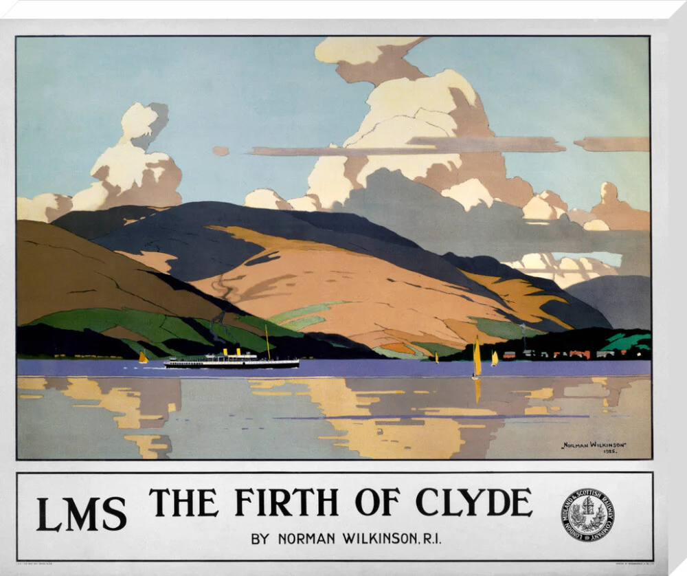'The Firth of Clyde', LMS poster, 1925. - Image 34
