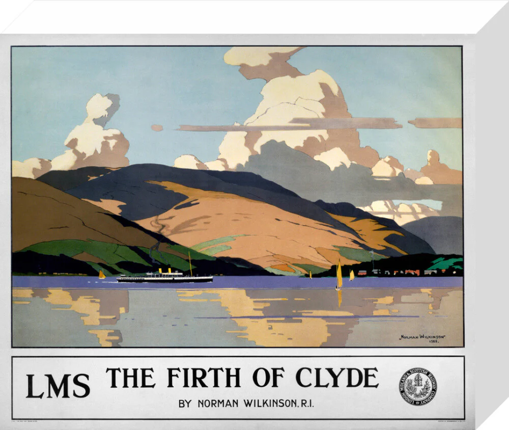 'The Firth of Clyde', LMS poster, 1925. - Image 64