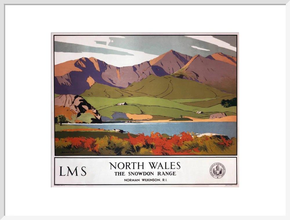 'North Wales - The Snowdon Range', LMS poster, 1923-1947. - Image 24