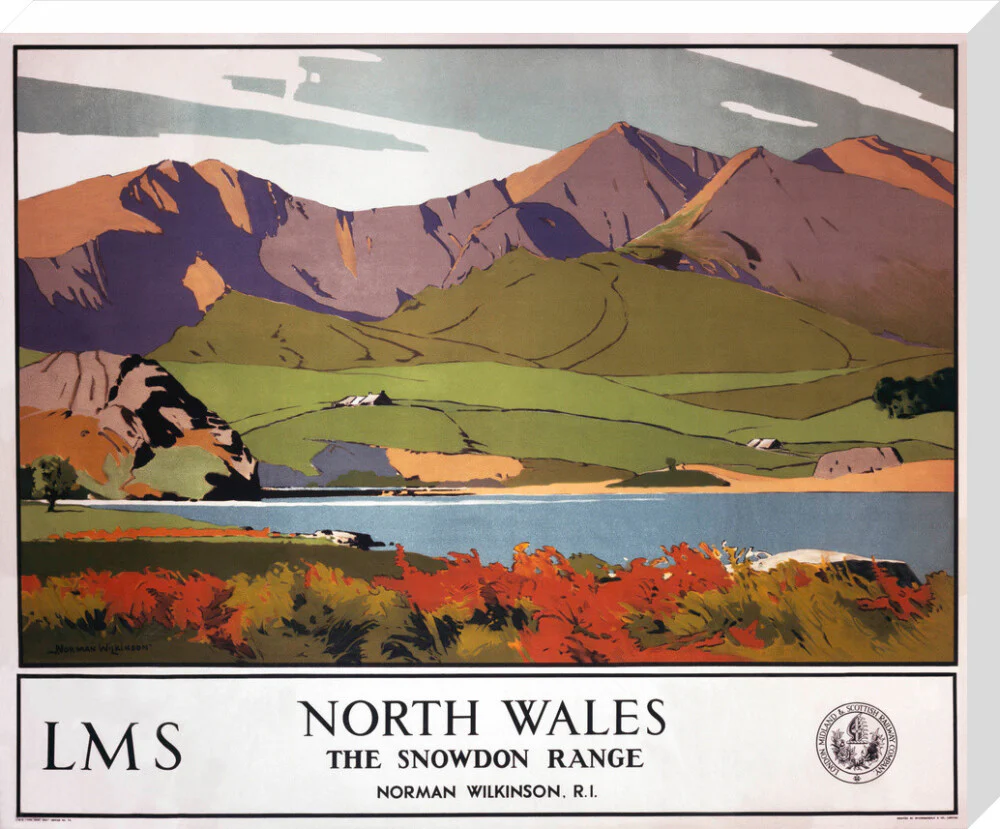 'North Wales - The Snowdon Range', LMS poster, 1923-1947. - Image 33