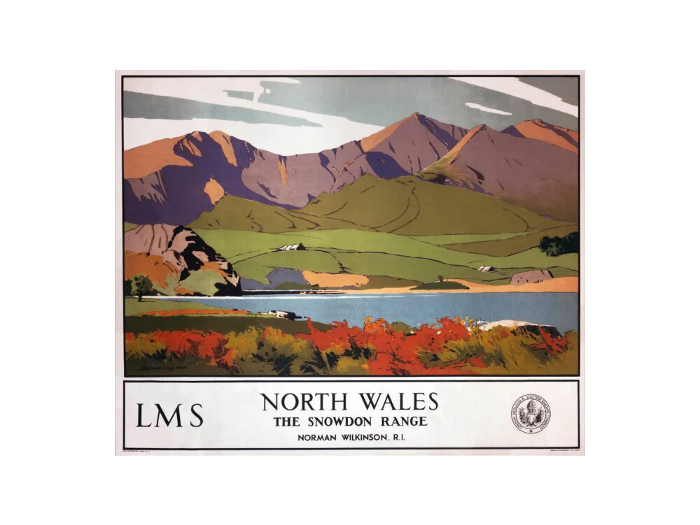 'North Wales - The Snowdon Range', LMS poster, 1923-1947. - Image 40
