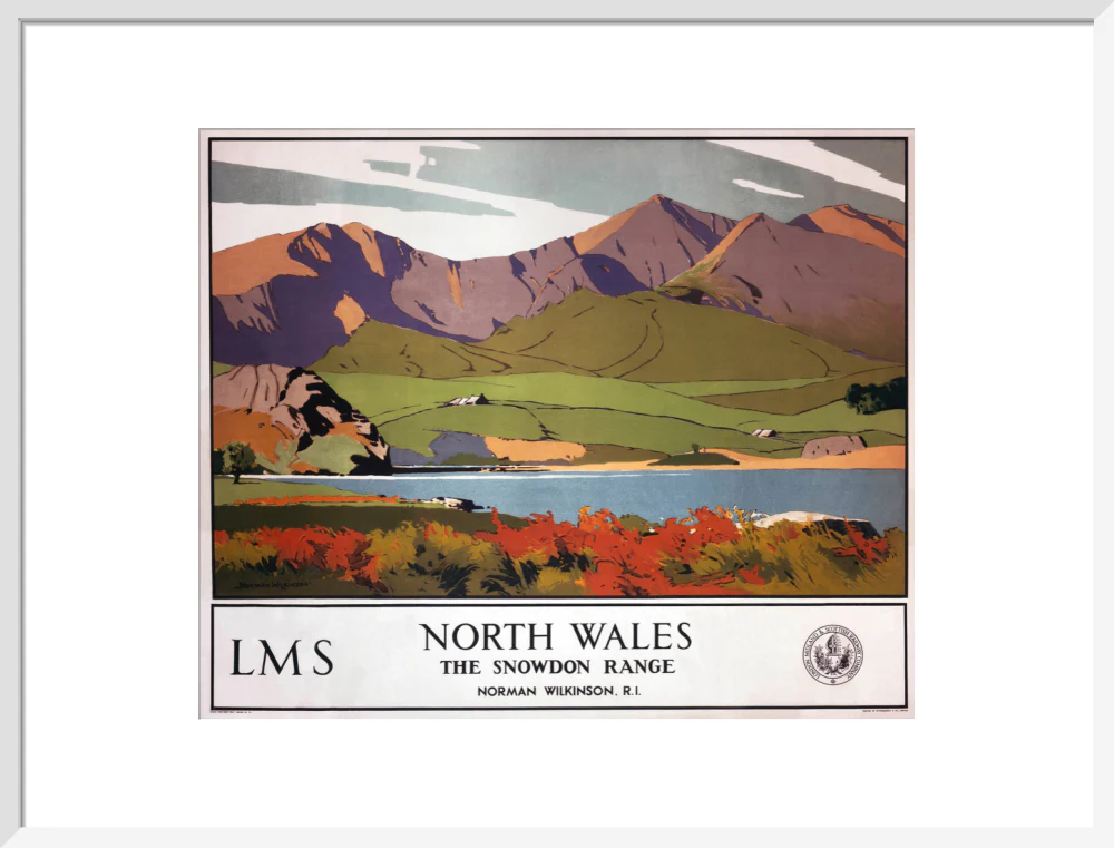 'North Wales - The Snowdon Range', LMS poster, 1923-1947. - Image 52