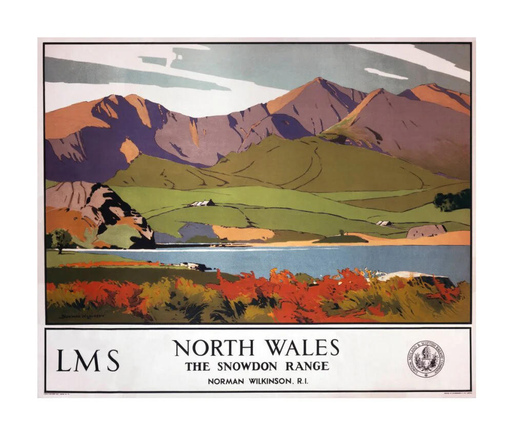 'North Wales - The Snowdon Range', LMS poster, 1923-1947. - Image 62