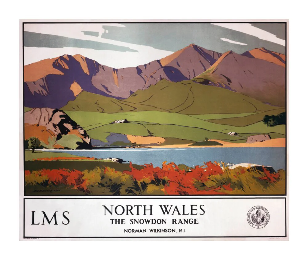 'North Wales - The Snowdon Range', LMS poster, 1923-1947. - Image 63