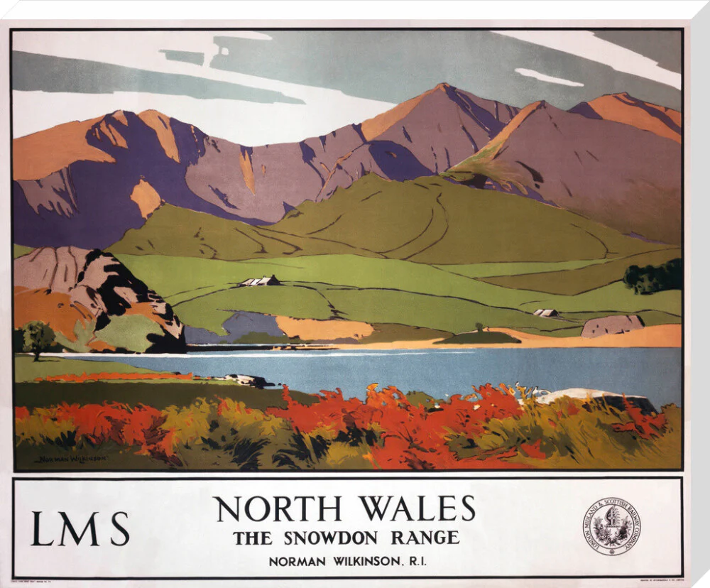 'North Wales - The Snowdon Range', LMS poster, 1923-1947. - Image 67