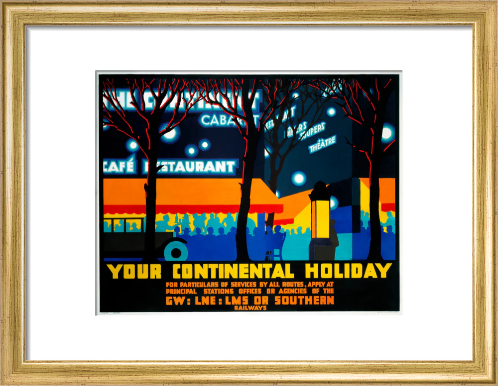 'Your Continental Holiday', GWR/LMS/LNER/SR poster, 1932. - Image 10
