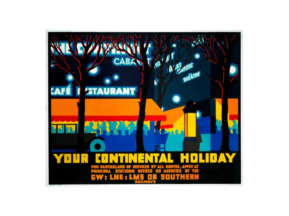 'Your Continental Holiday', GWR/LMS/LNER/SR poster, 1932. - Image 22