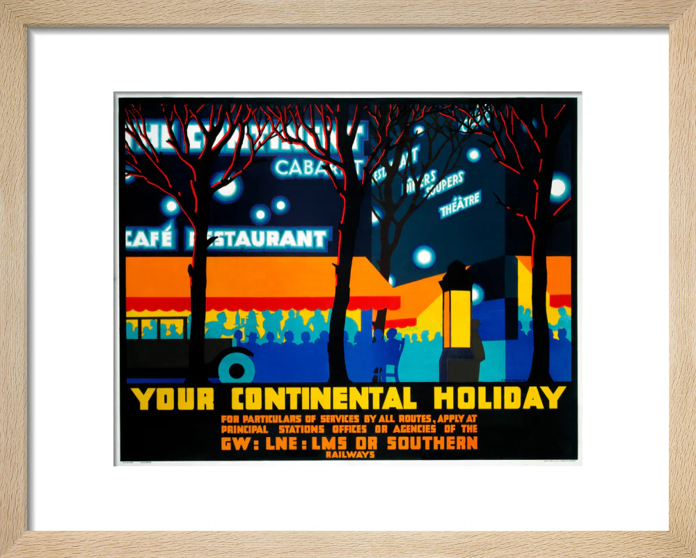 'Your Continental Holiday', GWR/LMS/LNER/SR poster, 1932. - Image 39