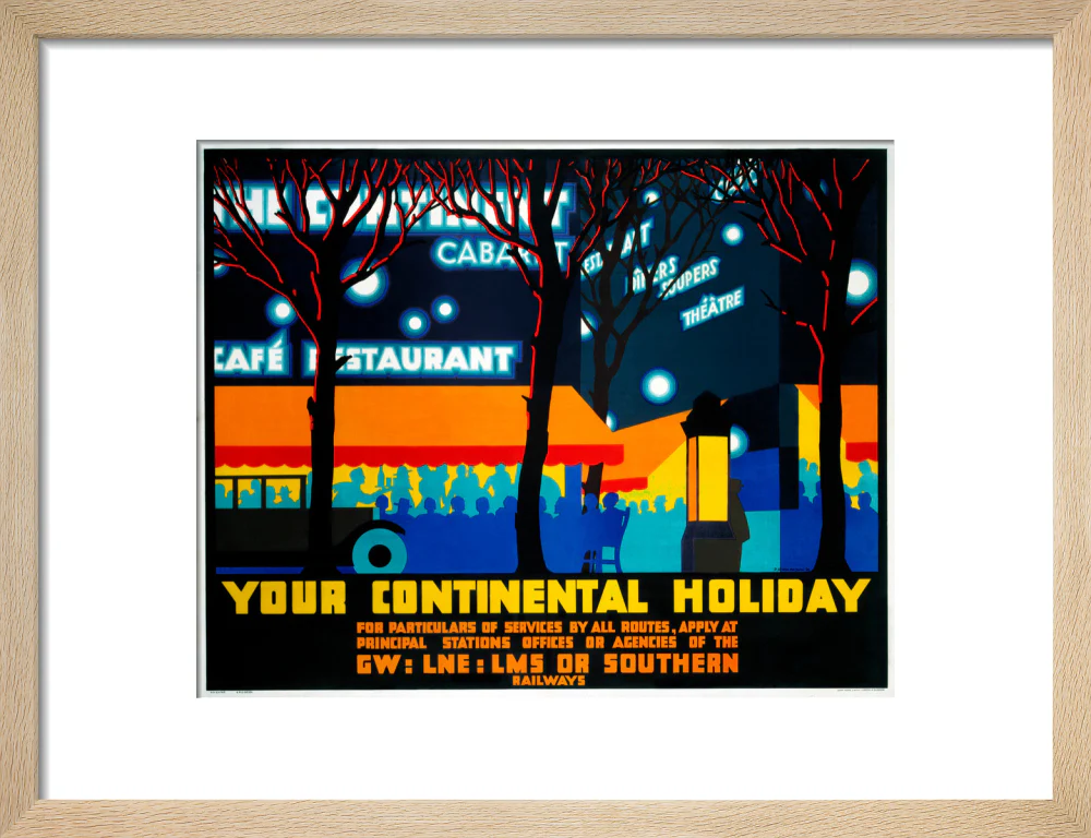 'Your Continental Holiday', GWR/LMS/LNER/SR poster, 1932. - Image 44