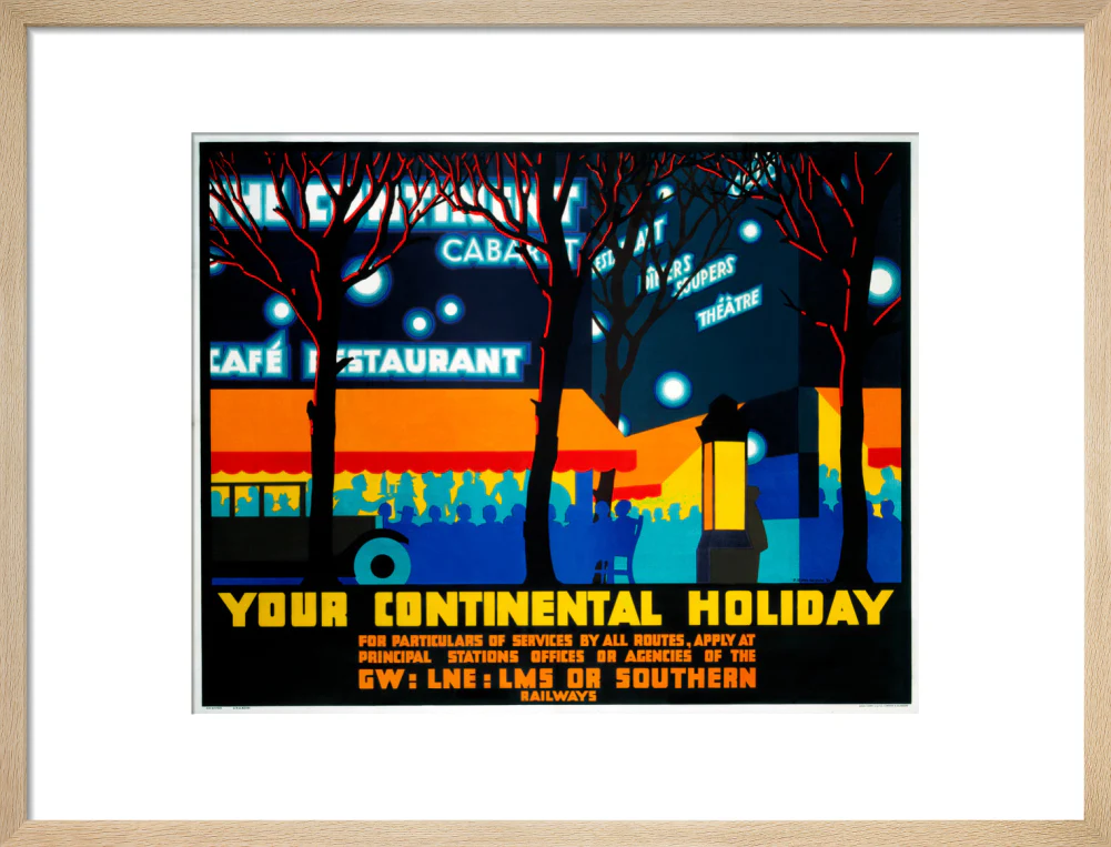 'Your Continental Holiday', GWR/LMS/LNER/SR poster, 1932. - Image 49