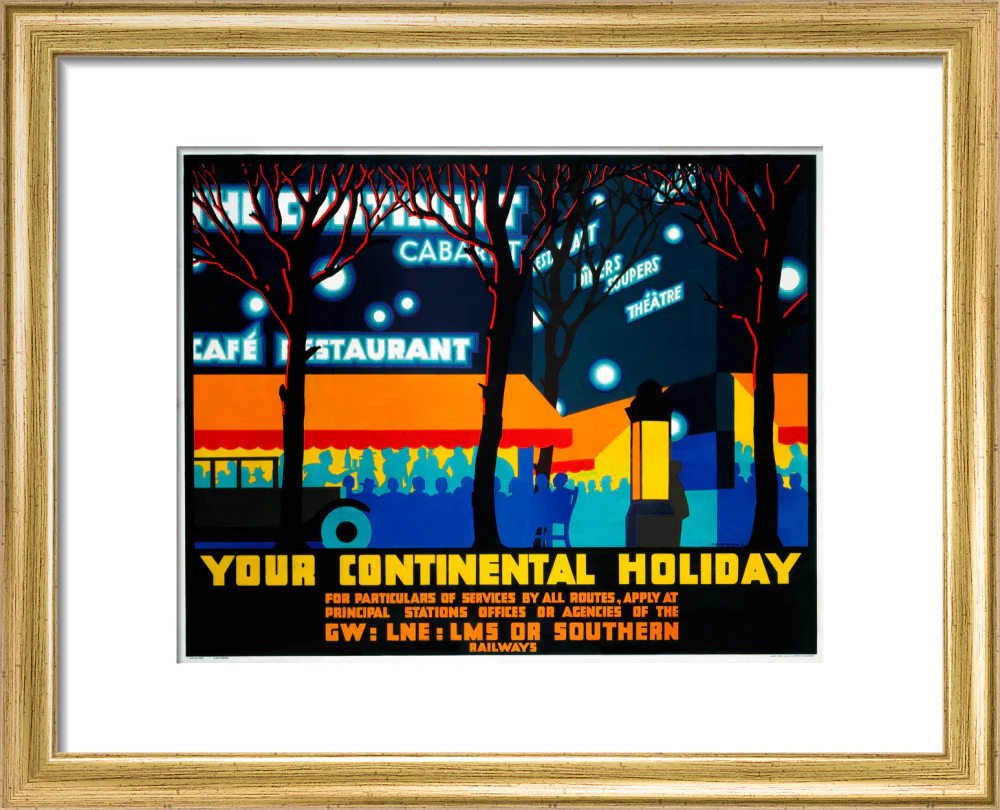 'Your Continental Holiday', GWR/LMS/LNER/SR poster, 1932. - Image 5