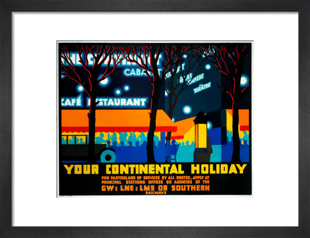 'Your Continental Holiday', GWR/LMS/LNER/SR poster, 1932. - Image 8