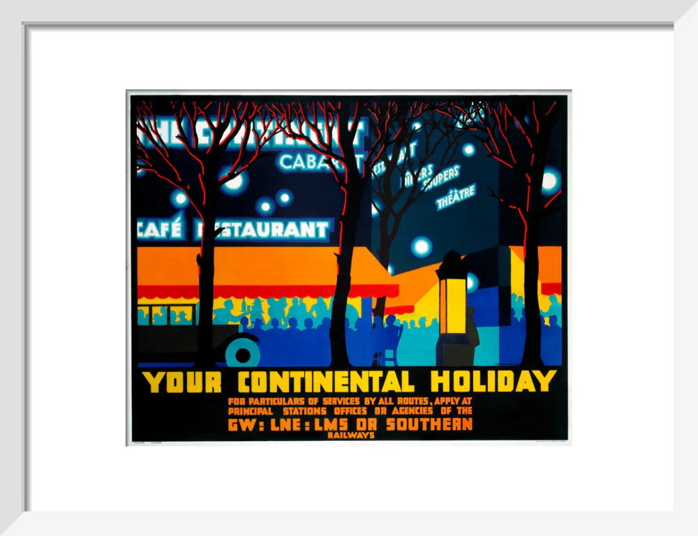 'Your Continental Holiday', GWR/LMS/LNER/SR poster, 1932. - Image 9