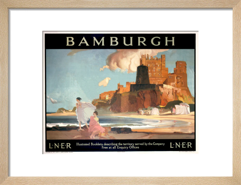 'Bamburgh', LNER poster, 1925. - Image 11