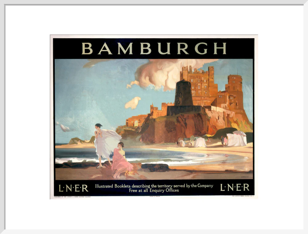 'Bamburgh', LNER poster, 1925. - Image 24