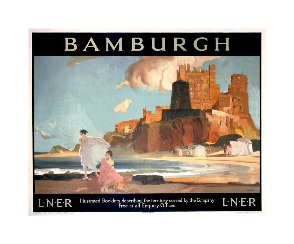 'Bamburgh', LNER poster, 1925. - Image 28