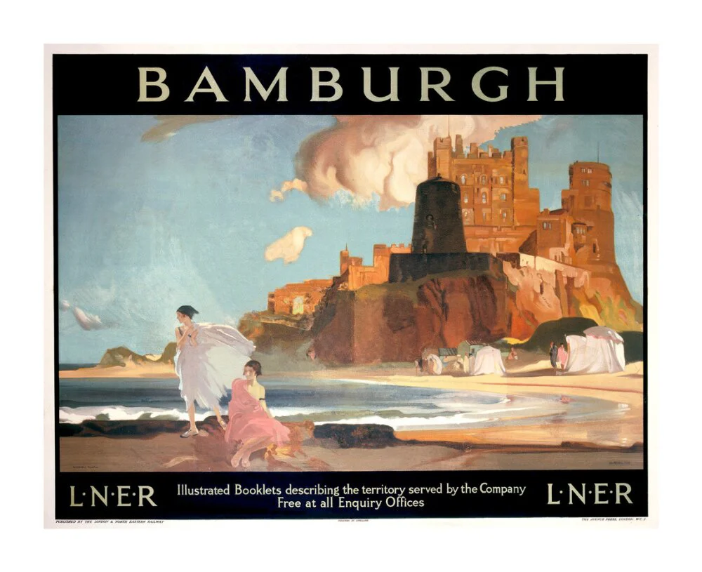 'Bamburgh', LNER poster, 1925. - Image 30