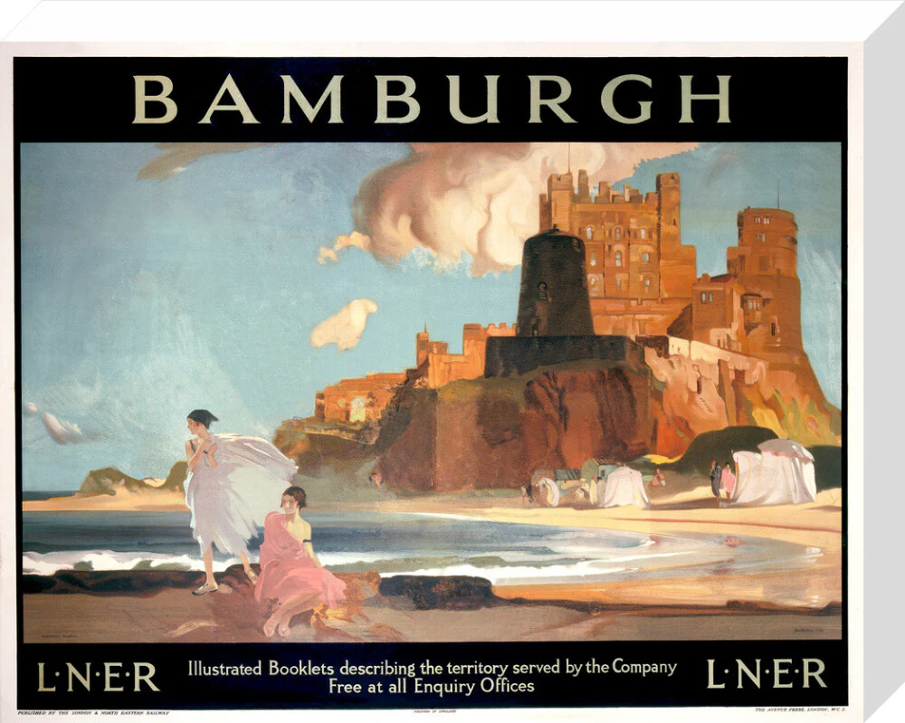 'Bamburgh', LNER poster, 1925. - Image 32