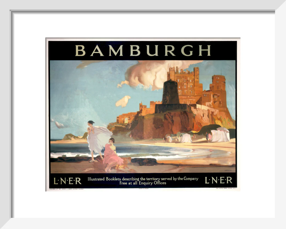 'Bamburgh', LNER poster, 1925. - Image 37
