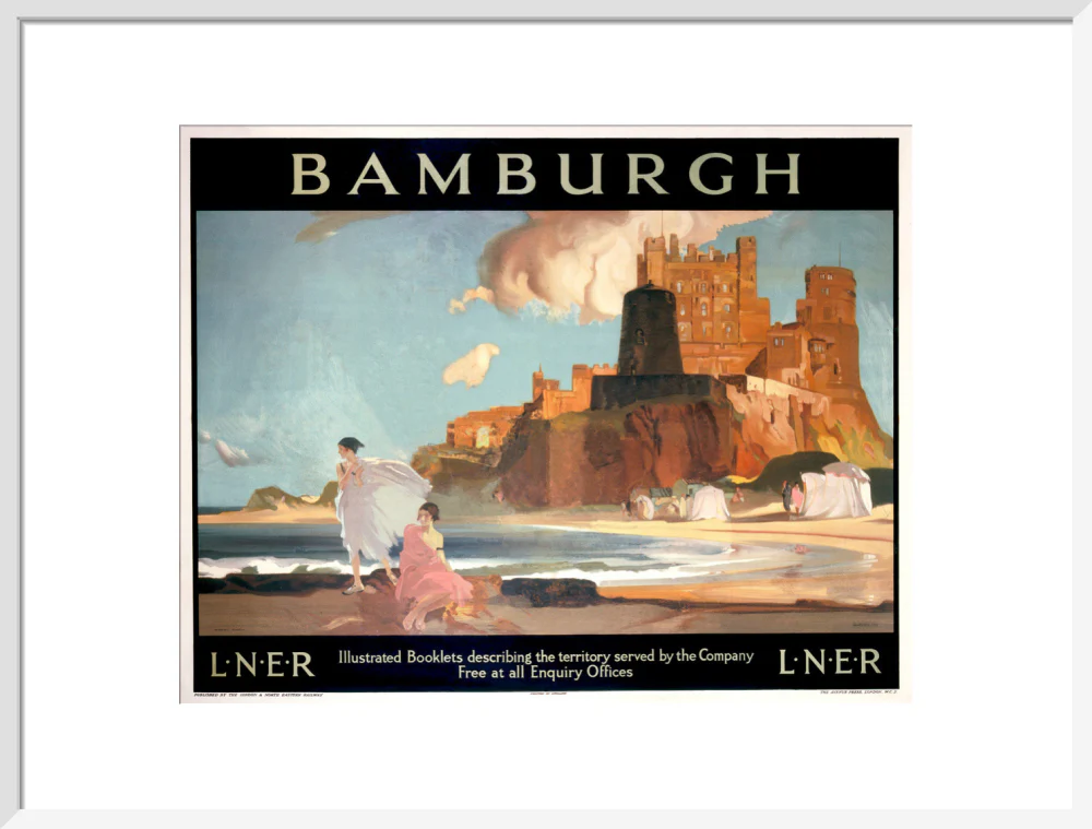 'Bamburgh', LNER poster, 1925. - Image 52