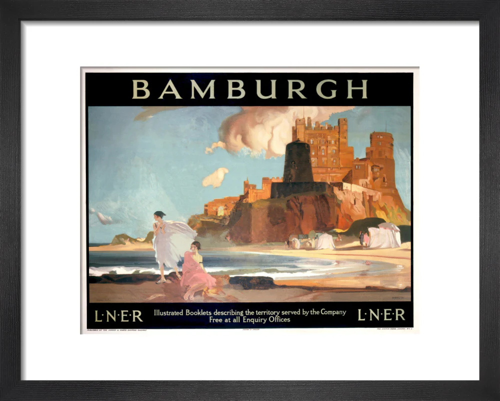 'Bamburgh', LNER poster, 1925. - Image 69