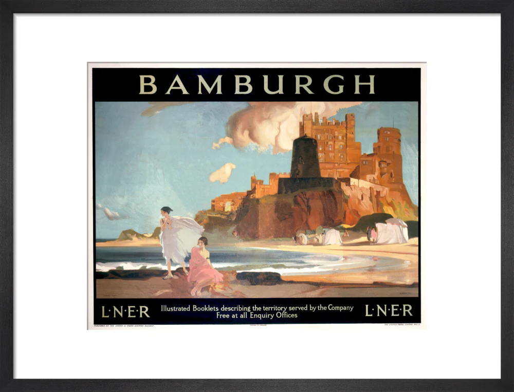 'Bamburgh', LNER poster, 1925. - Image 79