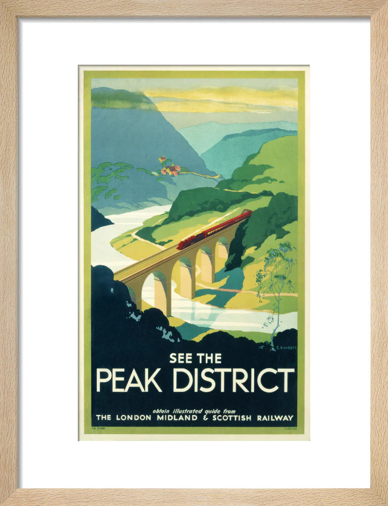 'See the Peak District', LMS poster, 1923-1947. - Image 11