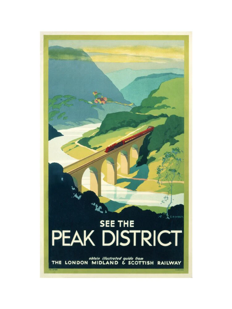'See the Peak District', LMS poster, 1923-1947. - Image 12