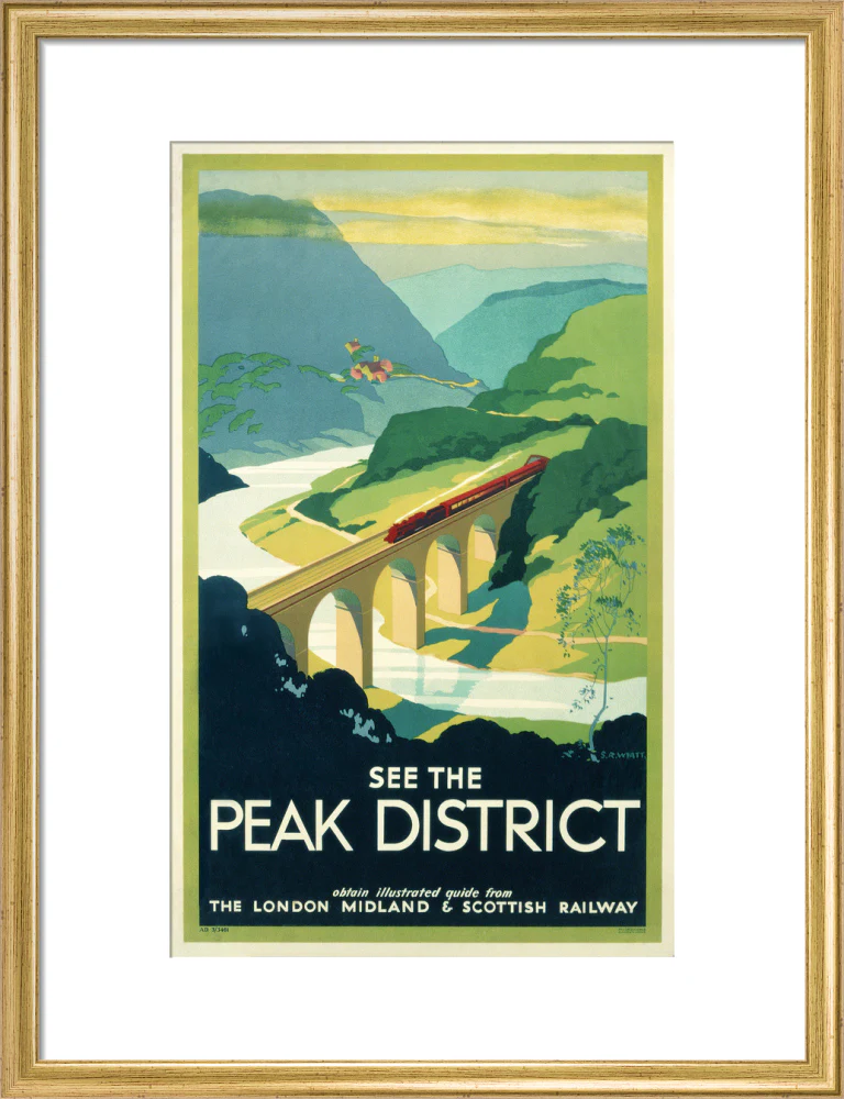 'See the Peak District', LMS poster, 1923-1947. - Image 15