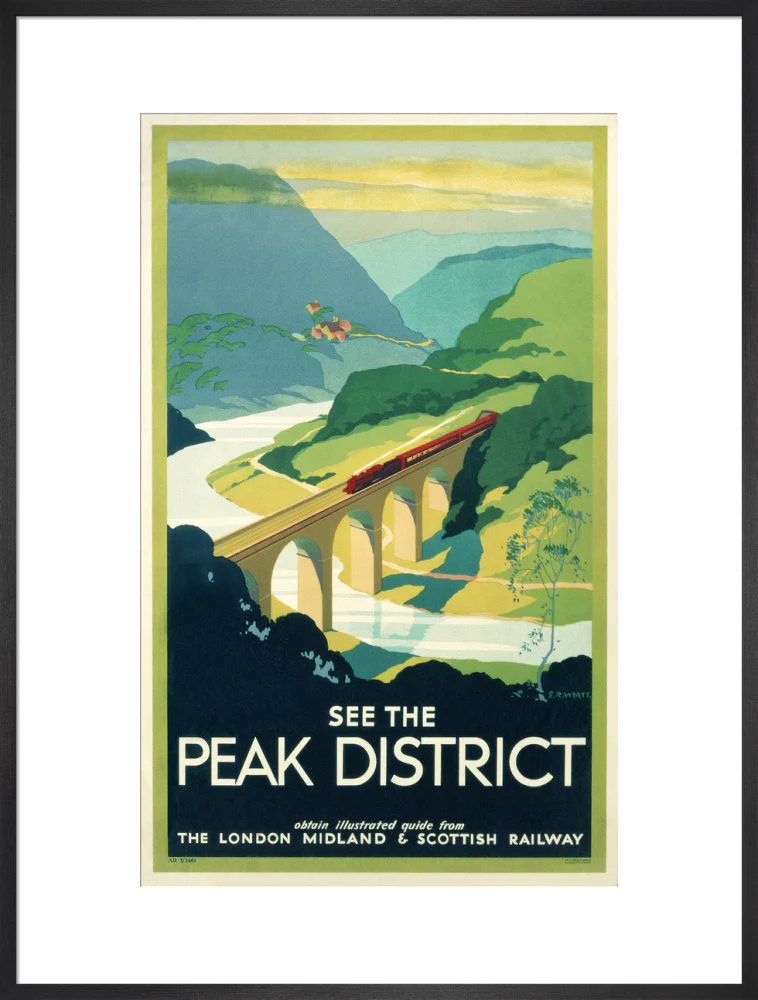 'See the Peak District', LMS poster, 1923-1947. - Image 23