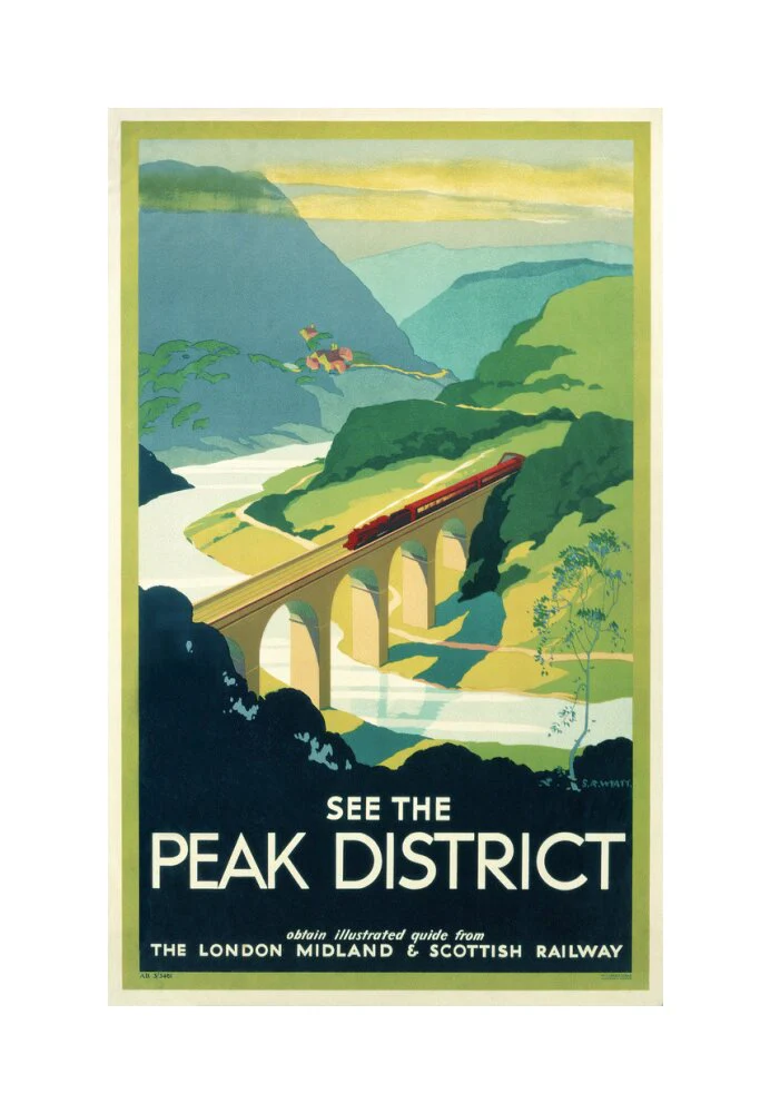 'See the Peak District', LMS poster, 1923-1947. - Image 28