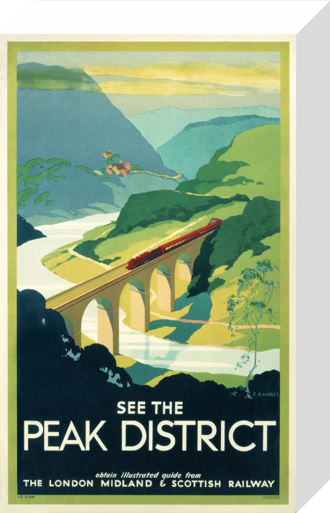 'See the Peak District', LMS poster, 1923-1947. - Image 31