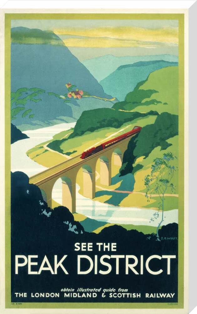 'See the Peak District', LMS poster, 1923-1947. - Image 34