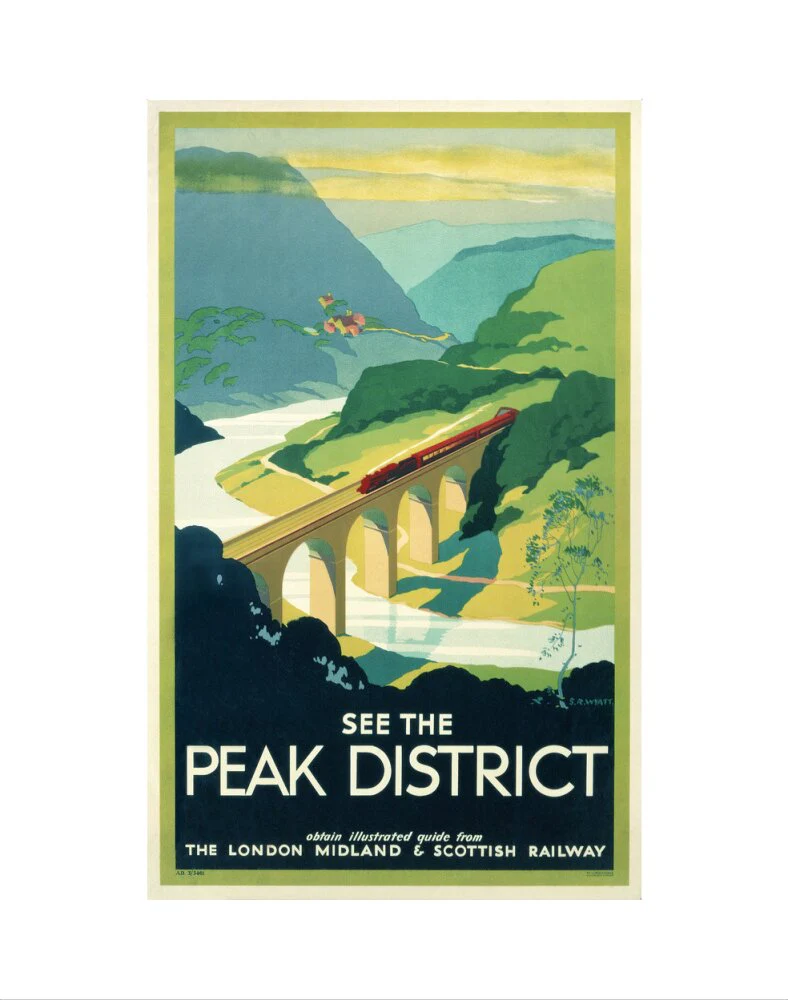 'See the Peak District', LMS poster, 1923-1947. - Image 35