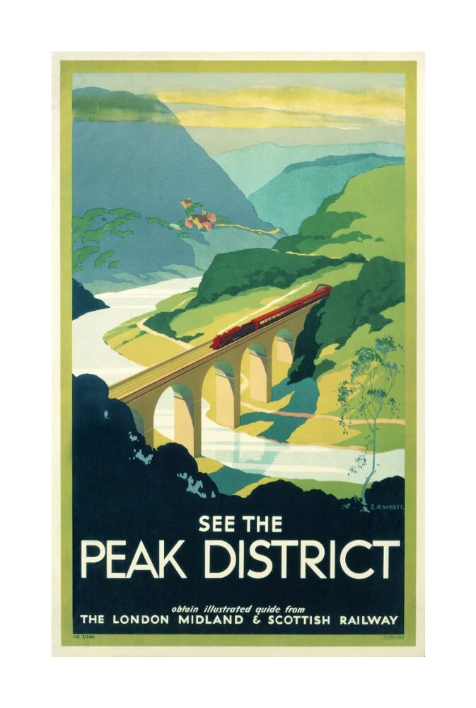 'See the Peak District', LMS poster, 1923-1947. - Image 62