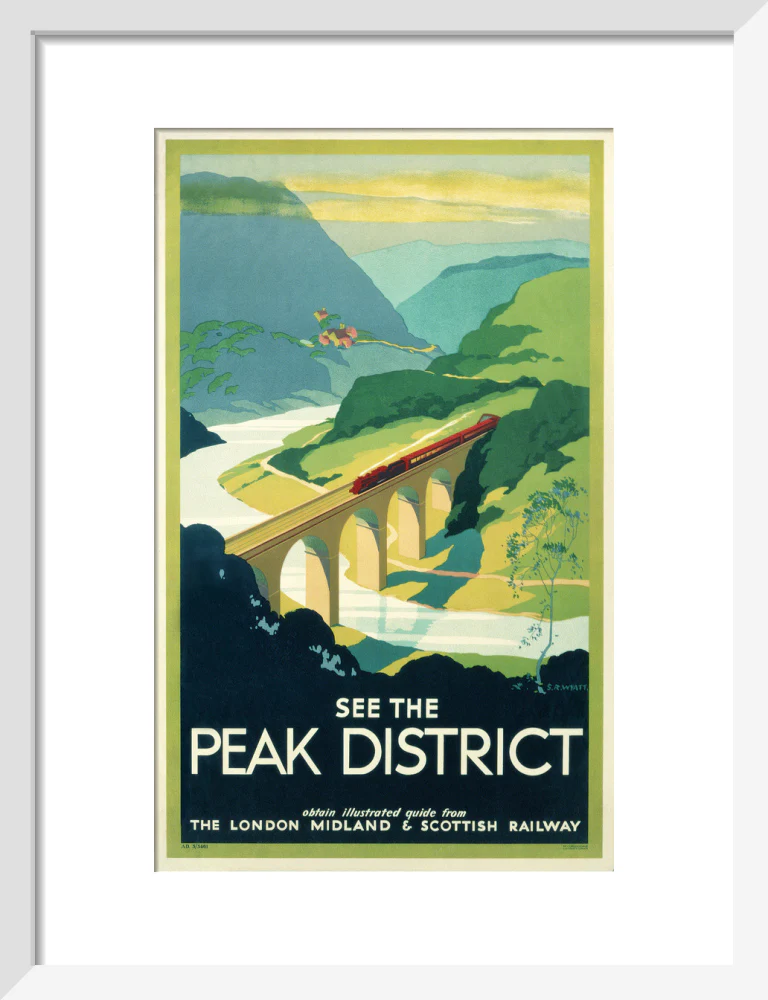 'See the Peak District', LMS poster, 1923-1947. - Image 9