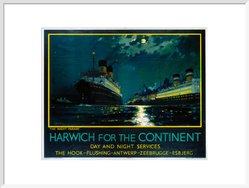 'Harwich for the Continent ', LNER poster, 1934. - Image 24