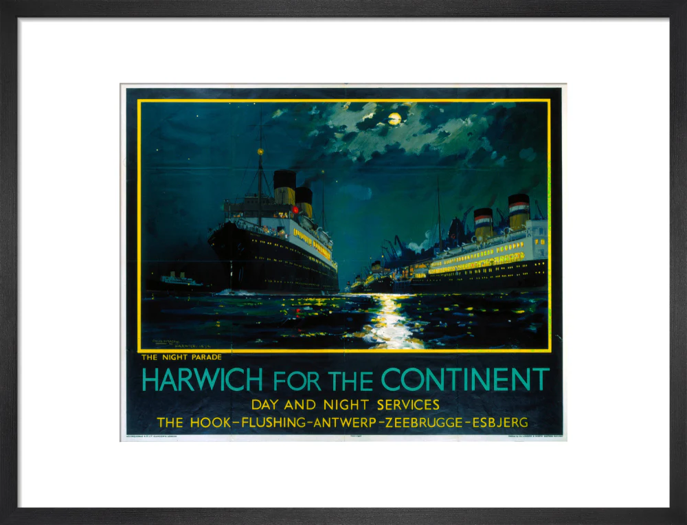'Harwich for the Continent ', LNER poster, 1934. - Image 46