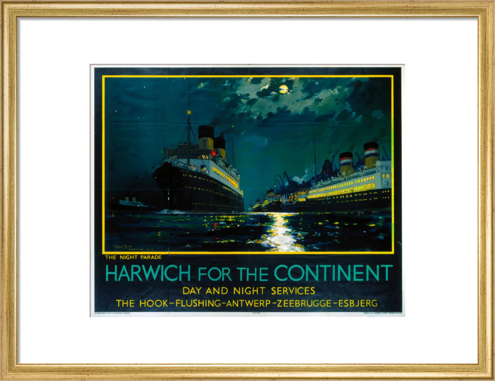 'Harwich for the Continent ', LNER poster, 1934. - Image 48
