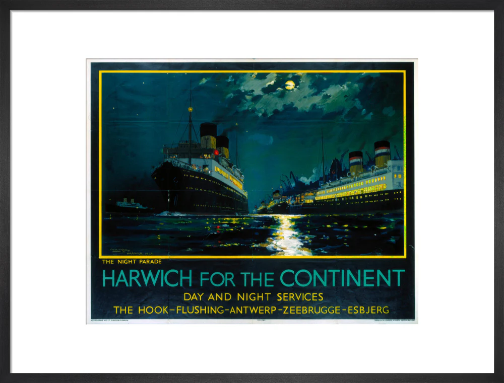 'Harwich for the Continent ', LNER poster, 1934. - Image 51