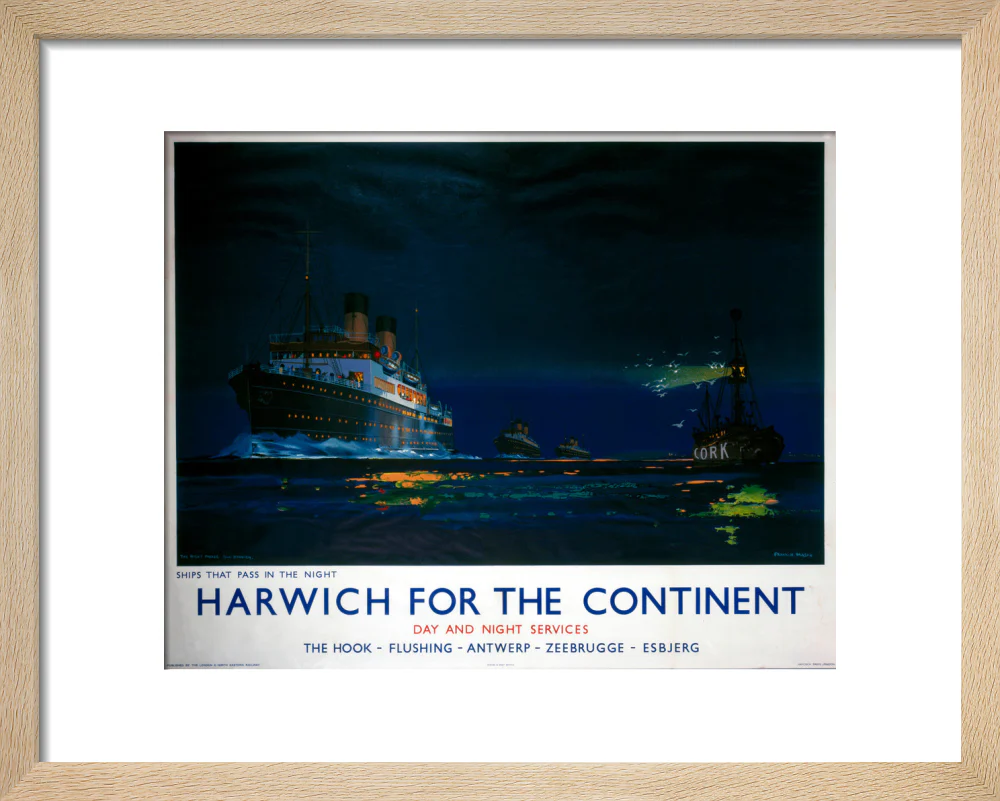 'Harwich for the Continent', LNER poster, 1923-1947. - Image 6