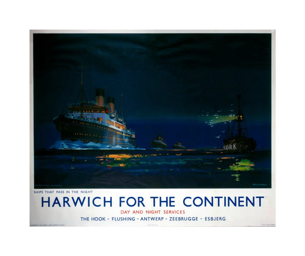 'Harwich for the Continent', LNER poster, 1923-1947. - Image 61