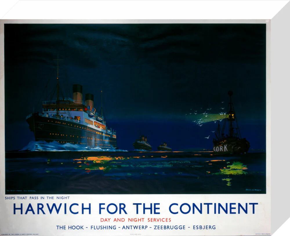 'Harwich for the Continent', LNER poster, 1923-1947. - Image 64